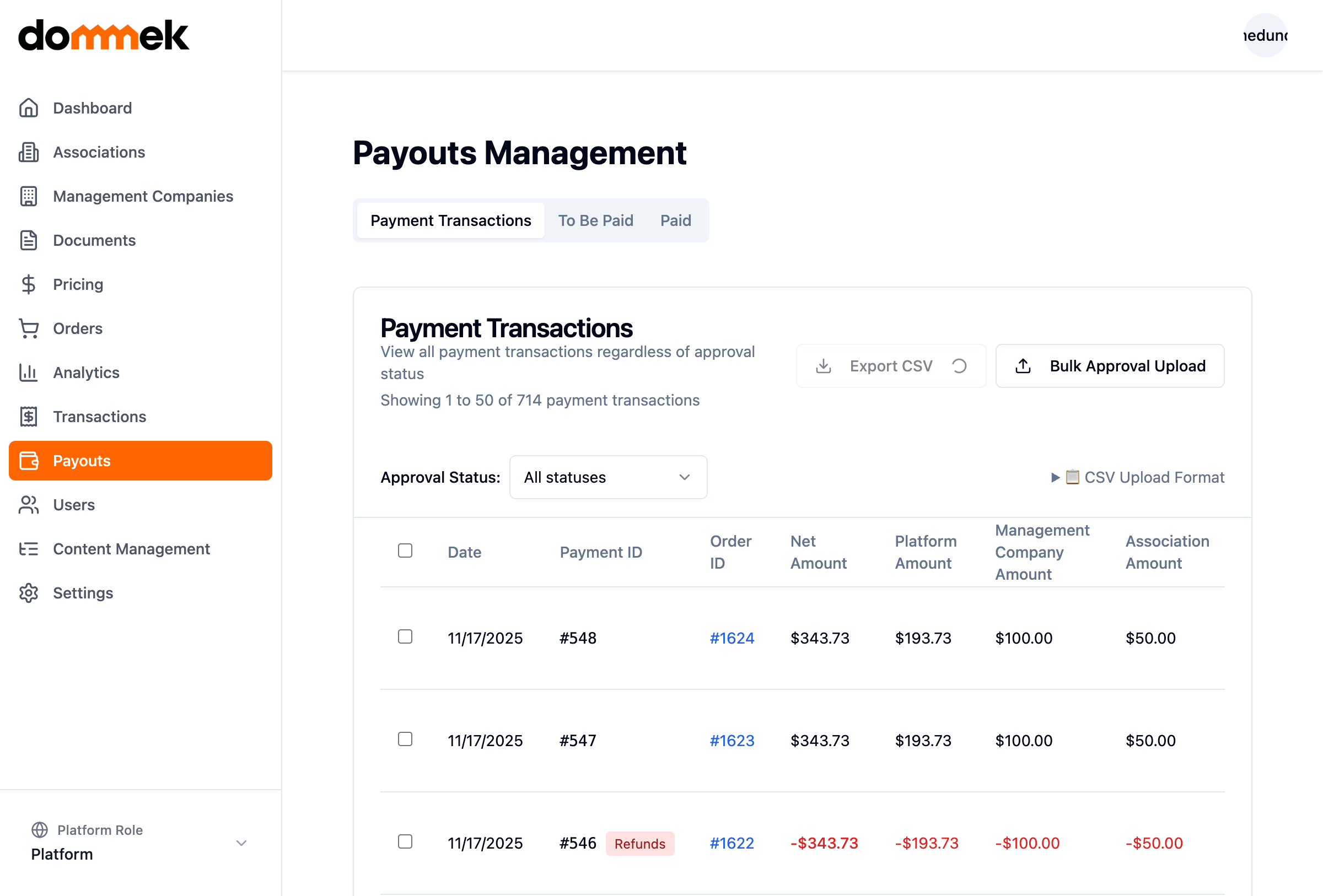Financial tracking